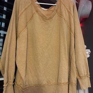 Women’s Casual Mustard Yellow Top